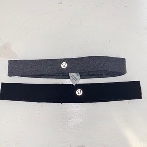 Black and Grey lululemon headbands